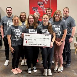 Husker Rehab - Beatrice - St Jude Radiothon donation. Husker Rehab sponsorship continues.