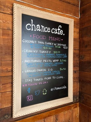 Menu photo 7 Chance Cafe Vancouver, BC Menu photo 7 Chance Cafe Vancouver, BC