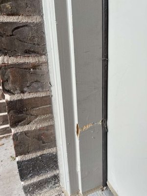 Door repair - Door was repaired n painted Door repair - Door was repaired n painted