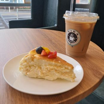 Vida Coffee - Delicious cheesecake.. Fluffy. Fresh.. Iced coffee is always good! - Coffee & Tea Near Me - Cambridge, Massachusetts Vida Coffee - Delicious cheesecake.. Fluffy. Fresh.. Iced coffee is always good! - Coffee & Tea Near Me - Cambridge, Massachusetts