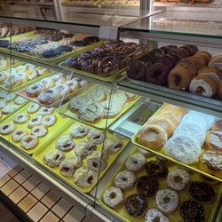 Emerson's Bakery - Display Cases of Cake Donuts