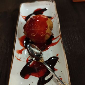 All Thai - Fried vanilla ice-cream topped with strawberry sauce - Thai Near Me - Bellevue, Washington All Thai - Fried vanilla ice-cream topped with strawberry sauce - Thai Near Me - Bellevue, Washington