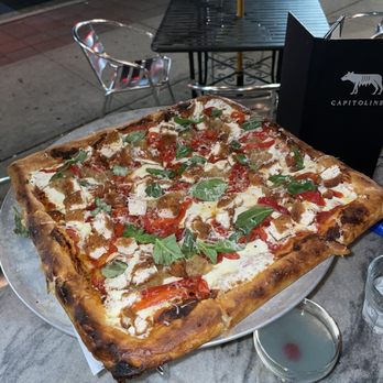 Capitoline - Grandpa pizza with crispy chicken - Pizza Near Me - Asbury Park, New Jersey Capitoline - Grandpa pizza with crispy chicken - Pizza Near Me - Asbury Park, New Jersey