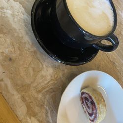 Delights Bakery & Cafe - Coffee and roll