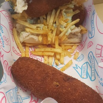 Dos Croquetas - Mini ham preparada with an extra ham croqueta with a 305 croqueta on the side - Bakeries Near Me - Miami, Florida Dos Croquetas - Mini ham preparada with an extra ham croqueta with a 305 croqueta on the side - Bakeries Near Me - Miami, Florida