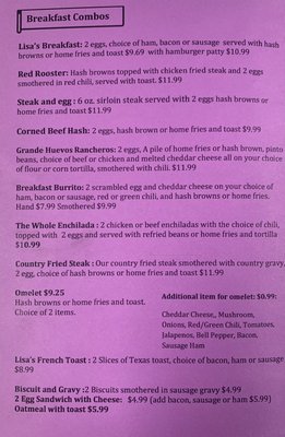 Menu photo 5 Lisa's Grill Moriarty, NM