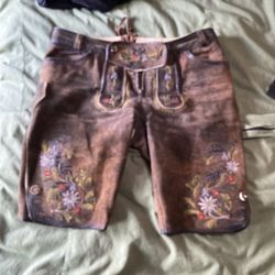 The Original Leather Factory - Leather Lederhosen that were altered.