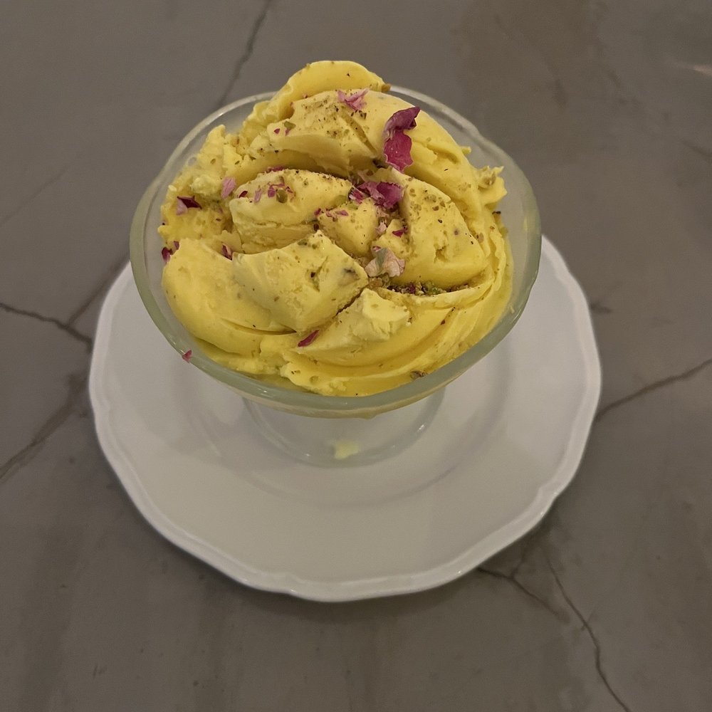Sofreh - Safron rose pistachio ice cream - Persian/Iranian Near Me - Brooklyn, New York