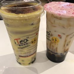 i-Tea - New drinks - cream brûlée and brown sugar boba milk tea