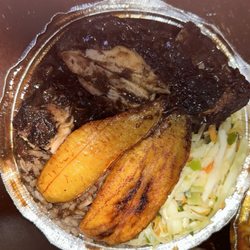 Brown stew chicken meal