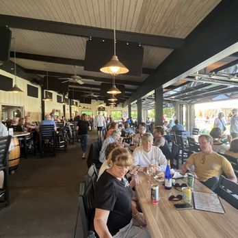 Paper Moon Vineyards - Inside seating looking at the band and dance floor - Wineries Near Me - Vermilion, Ohio
