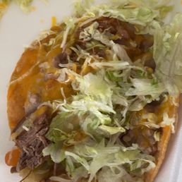 Beef tostada Beef tostada