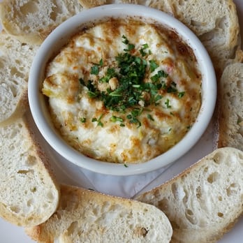 Horatio's - Oven Roasted Artichoke and Crab dip. $15 appetizer. A necessity. - Seafood Near Me - San Leandro, California Horatio's - Oven Roasted Artichoke and Crab dip. $15 appetizer. A necessity. - Seafood Near Me - San Leandro, California