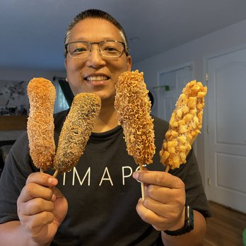 Fiya Hen - Each of the 4 corn dog styles - Chicken Wings Near Me - Boston, Massachusetts