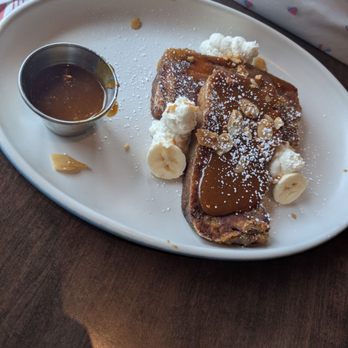 Culinary Dropout - Banana bread French toast - New American Near Me - CHARLOTTE, North Carolina Culinary Dropout - Banana bread French toast - New American Near Me - CHARLOTTE, North Carolina