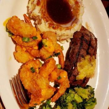 Miller's Ale House - Flat Iron Steak, Boom Boom Shrimp, Broccoli, and Mashed Taters!! - Sports Bars Near Me - Watchung, New Jersey Miller's Ale House - Flat Iron Steak, Boom Boom Shrimp, Broccoli, and Mashed Taters!! - Sports Bars Near Me - Watchung, New Jersey