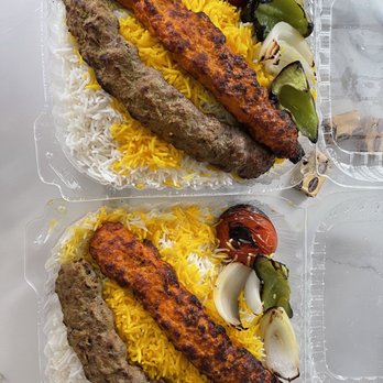 Sadaf Restaurant - Chicken/Beef Combination Koobideh Plates - Persian/Iranian Near Me - Thousand Oaks, California