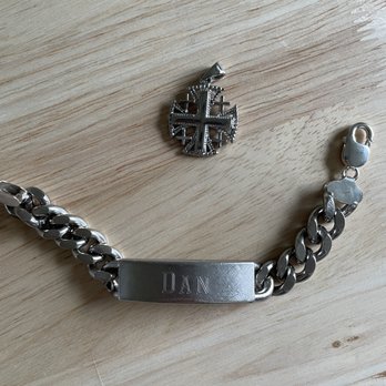 101 Jewelers - The new clasps on the bracelet and my shiny cross! - Watch Repair Near Me - Oceanside, California 101 Jewelers - The new clasps on the bracelet and my shiny cross! - Watch Repair Near Me - Oceanside, California