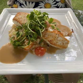 Chillingsworth - Halibut with lobster butter sauce - French Near Me - Brewster, Massachusetts