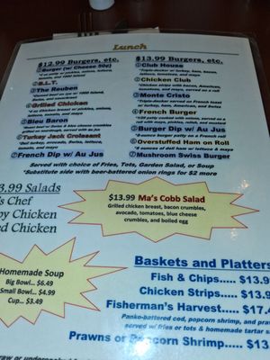 Menu photo 2 Ma's Place Restaurant Puyallup, WA Menu photo 2 Ma's Place Restaurant Puyallup, WA