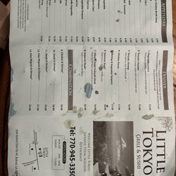 Little Tokyo - Menu