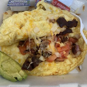 New Day Cafe Brunch House - New Day Omelette...looks sad - Breakfast & Brunch Near Me - Fort Worth, Texas