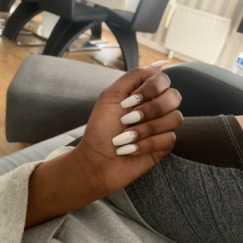 Exciting Nails & Spa - One diamond missing on each finger only started falling off this week! - Nail Salons Near Me - Portland, Maine Exciting Nails & Spa - One diamond missing on each finger only started falling off this week! - Nail Salons Near Me - Portland, Maine