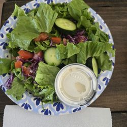 Debbie's Restaurant - Salad with blue cheese dressing!