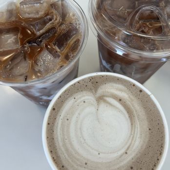 Leaflet Coffee House - iced caffe mochas, hot hojicha latte with oatmilk - Coffee & Tea Near Me - Monterey Park, California