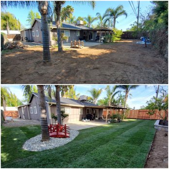 Tellez Landscaping - Full Backyard Remodel including fence and 2 gates - Landscaping Near Me
