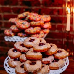 O's Donuts - Raspberry Wedding Filled Donuts