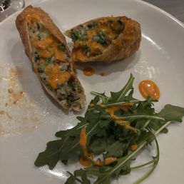 Special Egg Roll with broccoli rabe and sausage