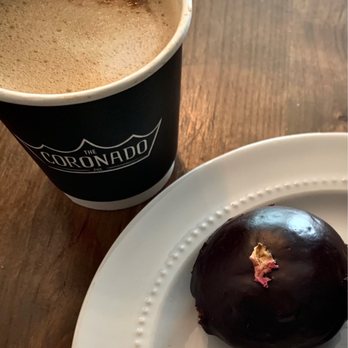 Dark Hall Coffee - Oat milk cappuccino and chocolate-banana cake - Coffee & Tea Near Me - Phoenix, Arizona Dark Hall Coffee - Oat milk cappuccino and chocolate-banana cake - Coffee & Tea Near Me - Phoenix, Arizona