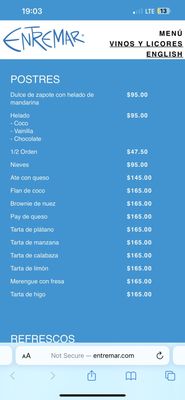 Menu photo 4 Entremar México, D.F., DIF Menu photo 4 Entremar México, D.F., DIF