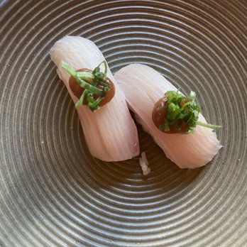 Paperfish Sushi - Hamachi Nigiri - so so good!! - Sushi Bars Near Me - Miami, Florida