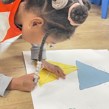 Cornerstone Montessori School - Working on Triangular Box ( Learning different forms of Triangles) - Preschools Near Me - Woodbury, New Jersey Cornerstone Montessori School - Working on Triangular Box ( Learning different forms of Triangles) - Preschools Near Me - Woodbury, New Jersey