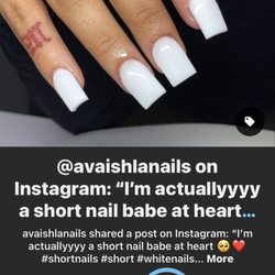 Avon Nail - What I asked for, basic set with clean edges