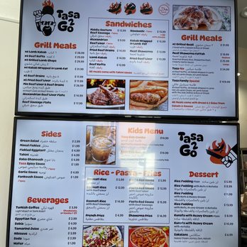 Tasa2Go - Menu - Egyptian Near Me - Fullerton, California