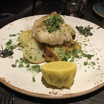 Zucca - Fish over potatoes - Italian Near Me - Coral Gables, Florida Zucca - Fish over potatoes - Italian Near Me - Coral Gables, Florida