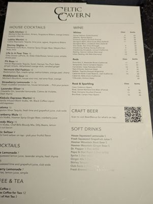 Menu photo 3 Celtic Cavern Middletown, CT Menu photo 3 Celtic Cavern Middletown, CT