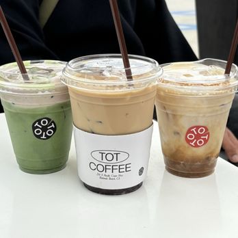 Tot Coffee - blueberry matcha, blues clues, um tot cream something idk - Coffee & Tea Near Me - Redondo Beach, California