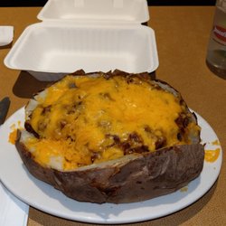Monster potato. I was only able to eat about a fourth of it. I wish it had some sour cream on it though.