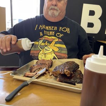 CV BBQ - Dave with his ribs - Barbeque Near Me - Indio, California