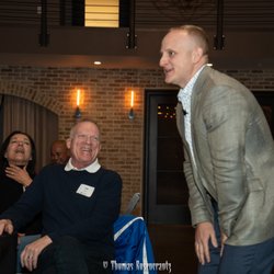 Theron Schaub - Theron working the crowd during dinner