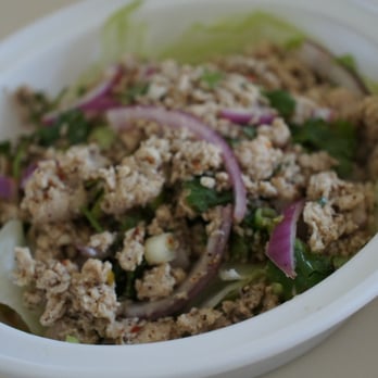 Thai Nakorn - Larb chicken salad. Minced chicken with lime juice, chili, and onions. - Thai Near Me - Alexandria, Virginia