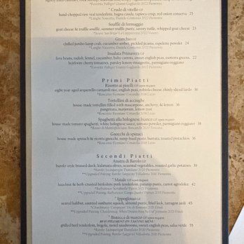 Barolo Grill - Food menu - Italian Near Me - Denver, Colorado