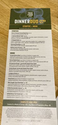 Menu photo 1 True Food Kitchen Arlington, VA Menu photo 1 True Food Kitchen Arlington, VA