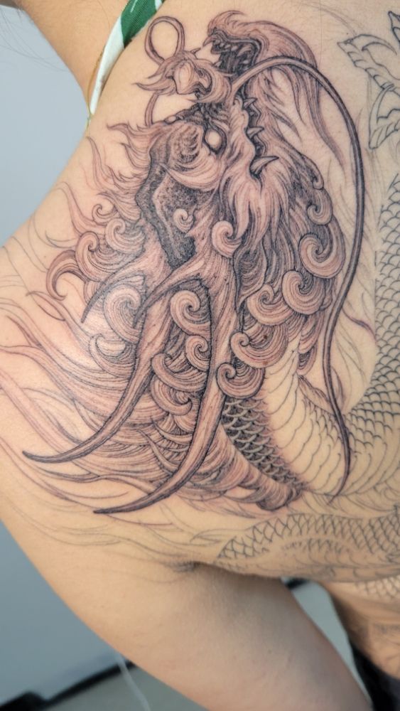 The Skull Serpent Dagger Logo