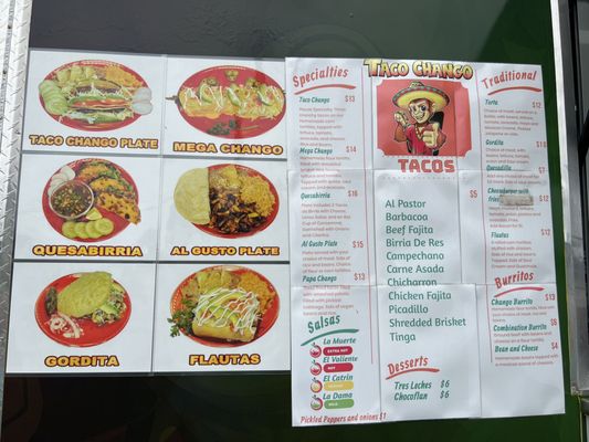 Menu photo 2 Taco Chango Leander, TX