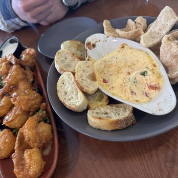 Boro Restaurant And Bar - Flash fried bang-bang shrimp (Can't recall which dip this was but it was delicious) - Tapas Bars Near Me - Swansboro, North Carolina